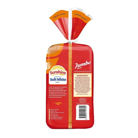 Sunshine Enriched Soft White Bread 550g