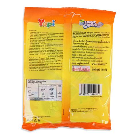 Yupi Iced Cola Candy 120g