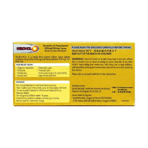 Nuromol Double Action Pain Relief Tablets 12s