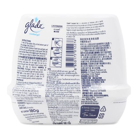Glade Scented Gel Air Freshener - Lavender 180g