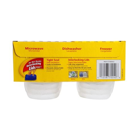 Glad Mini Round Container with Lid 8s