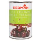 Redman Dark Sweet Cherries Pitted in Syrup 440g - 56135