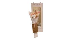 Starships Flowers and Balloons Mini Bouquet - Preserved Carnation (White) 1 Bouquet