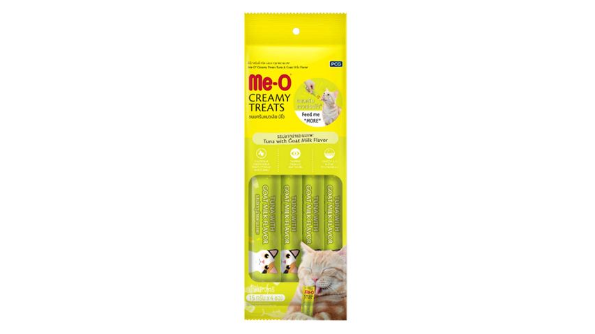 Me-O Creamy Tuna with Goat Milk 4 x 15g (00001)