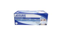 ASSURE 3 Ply Surgical Disposable Face Mask Earloop Adult (BFE >99% + PFE >99%) 50s