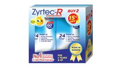 ZYRTEC No.1 Rapid Relief Oral Antihistamine Solution Banana Flavour Pack Set (Suitable for Above 2yrs Old) 75ml x 2s
