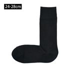 男棉混腳跟特殊編織直角襪黑色24~28cm #4550344351307