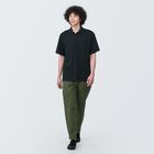 男棉水洗天竺短袖POLO衫黑色L #4550583812201
