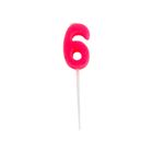 6歳生日蠟燭 | 1 支