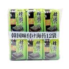 Orionjako Korean Carefully Selected Flavored Seaweed 12 Pieces 42g @14#8809060473418
