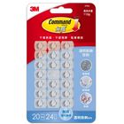 3M 37026 透明裝飾用無痕掛勾-112g | 20 入 #4710367330929