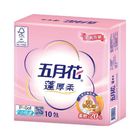 五月花蓬厚柔頂級連續抽取式花紋衛生紙 100抽x10包