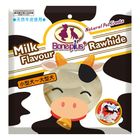 Pet village 牛奶牛皮骨結 215g #4712274824348