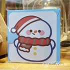 可愛造型聖誕小卡片-雪人 | 1 入