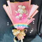 兔兔波波球香皂花(紅粉) #28 1 束