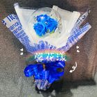 小型浪漫波波球香皂花(白藍) #31 1 束