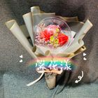 小型浪漫波波球香皂花(紅灰) #32 1 束