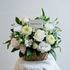 白雪溫柔花籃 1入