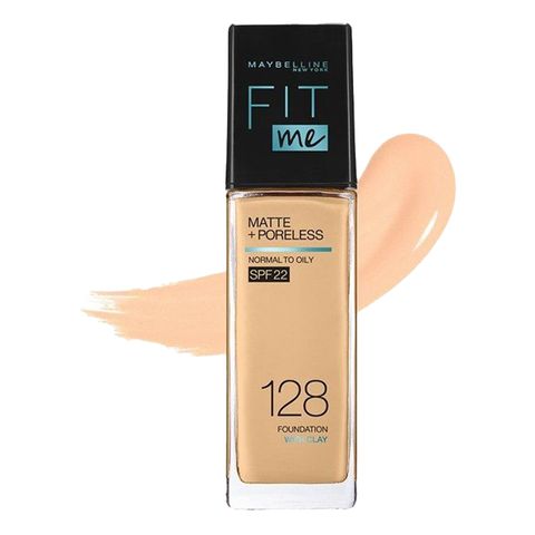 Maybelline Fit Me Matte and Poreless Liquid Foundation No.128 Warm Nude 30ml (ZM Opened & Checked)