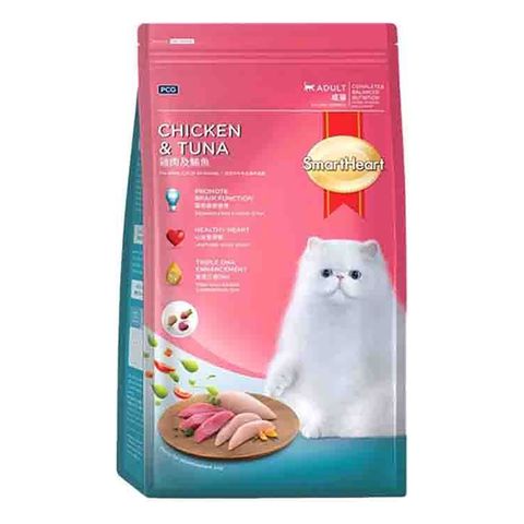 Smartheart Cat Food Chicken and Tuna Flavour Imported 1.2kg