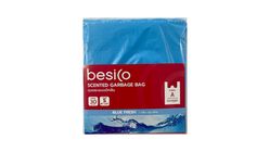 Besico 18x20 Inches Scented Garbage Bag Blue Fresh Scent 30 Packets