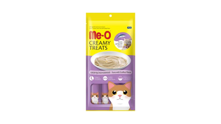 Me-O Creamy Treats Tuna with Scallop 4 x 15g