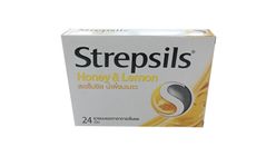 Strepsils Honey and Lemon Lozenges 24 Tablets