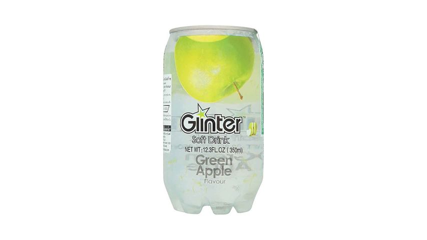 Glinter Sparkling Drink Green Apple Flavor 350ml
