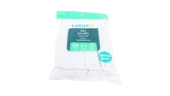 Lotus's White Plastic Fork 100 Pieces