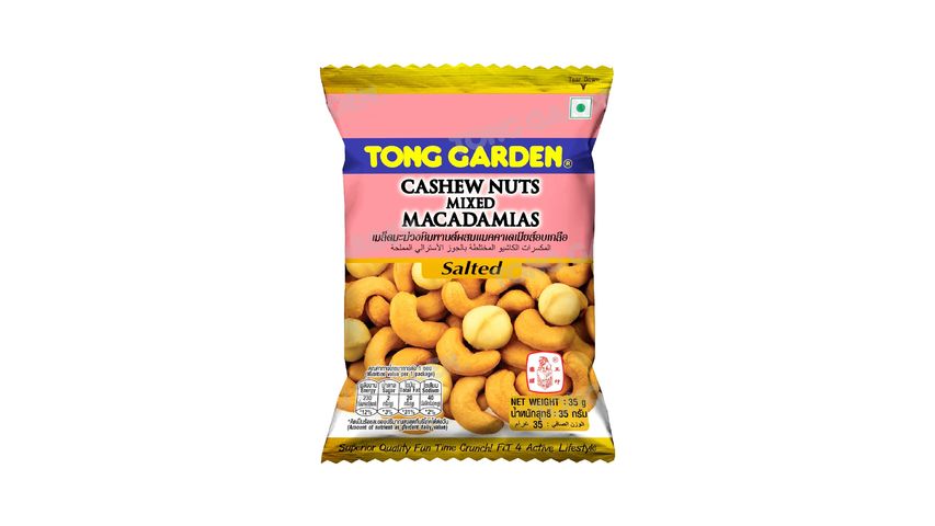 Tong Garden Cashew Nuts Mixed Macadamias Salted 35g