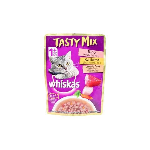 Whiskas Tasty Mix Tuna Kanikama Cat 70g