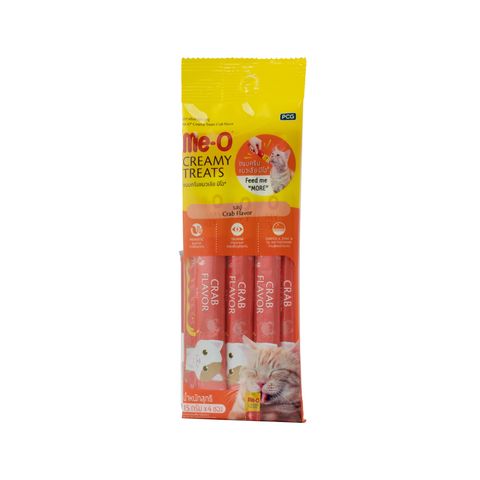 Me-O Creamy Treats Crab 4 x 15g