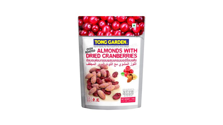 Tong Garden Oven Roasted Almonds with Dried Cranberries 140g