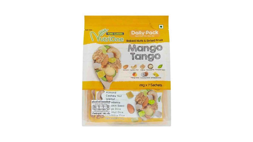 Tong Garden Nutrione Baked Nuts & Dried Fruit Mango Tango 7 Sachets x 28g