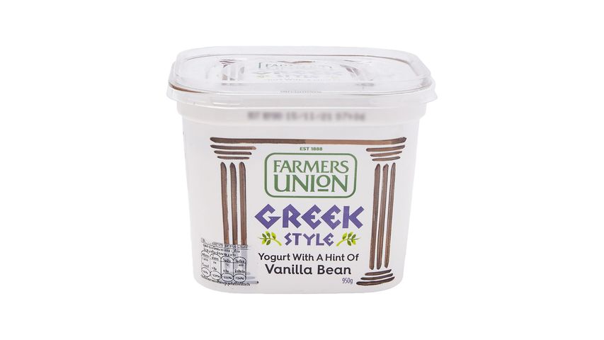 Farmers Union Greek Style With Vanilla Bean Yoghurt 950g