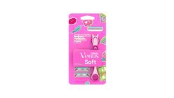 Gillette Venus Soft 1 Razor Handle + 4 Blade Refills 4 Pieces - 121114280