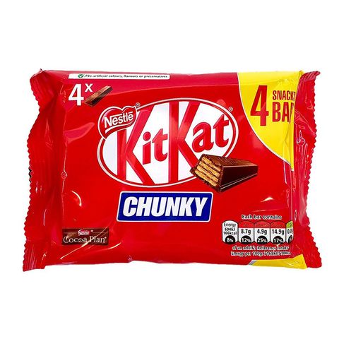 Kitkat Chunky 4 Snack Size Bars 128g