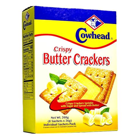 Cowhead Crispy Butter Crackers 208g
