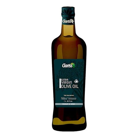 Clariss Olive Oil Extra Virgin Glass Bottle 1L Spain