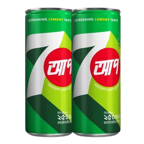 7UP Can Chilled Combo 250ml x 2 Pieces