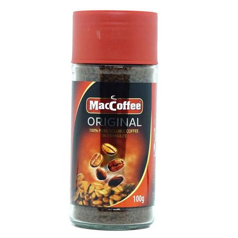 Maccoffee Original 100% Pure Soluble Coffee in Granules Jar 100g