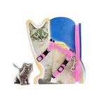 Cat Plain Harness With Leash And Adjustable Pink 1 Piece