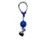 Pet Dog & Puppy Chew Rope Toy With Ball For Playing 1 Piece