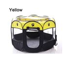 Portable Pet Tent Folding Outdoor & Indoor Dog Cat House Yellow L 1 Piece