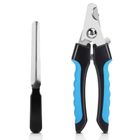 Spring Nail Clippers Or Cutter With File For Pet Sky Blue 1 Piece