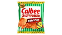 Calbee Crispy Hot and Spicy Potato Chips 72g