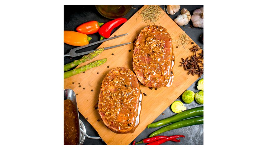 German Butcher Marinated Beef Rib Eye Steak 250g
