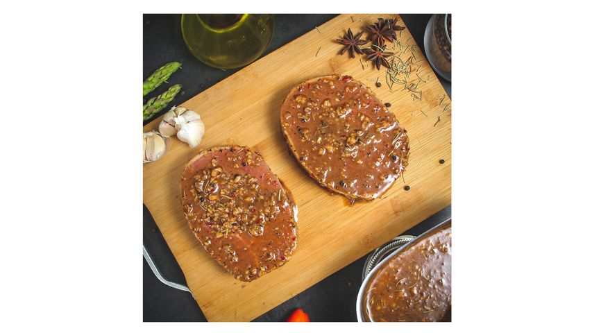 German Butcher Marinated Beef Eye Round Steak 250g