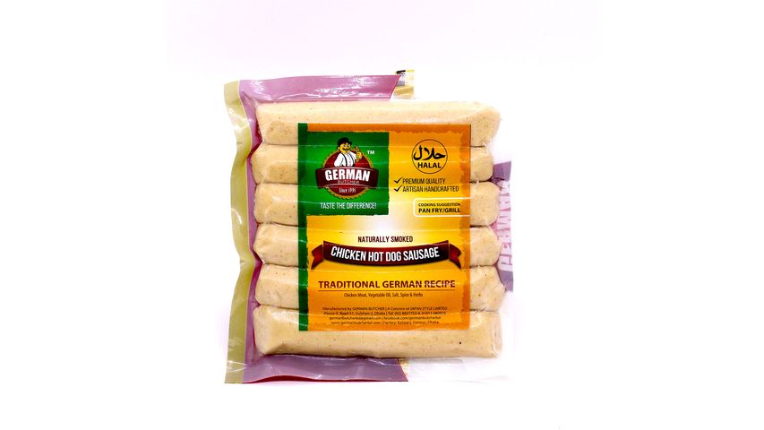 German Butcher Chicken Hot Dog Sausage (6 Pieces) 300g