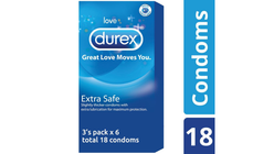 Durex Condoms Extra Safe 18 pieces